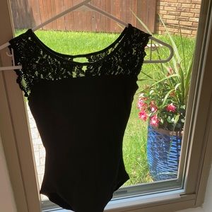 Petite adult, So Danca, black leotard